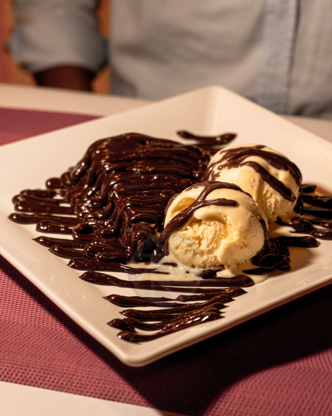 Brownie com sorvete